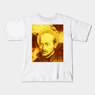 Ignatius of Loyola Golden Portrait | Ignatius of Loyola Artwork 9 Kids T-Shirt